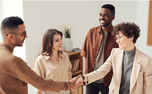 People shaking hands